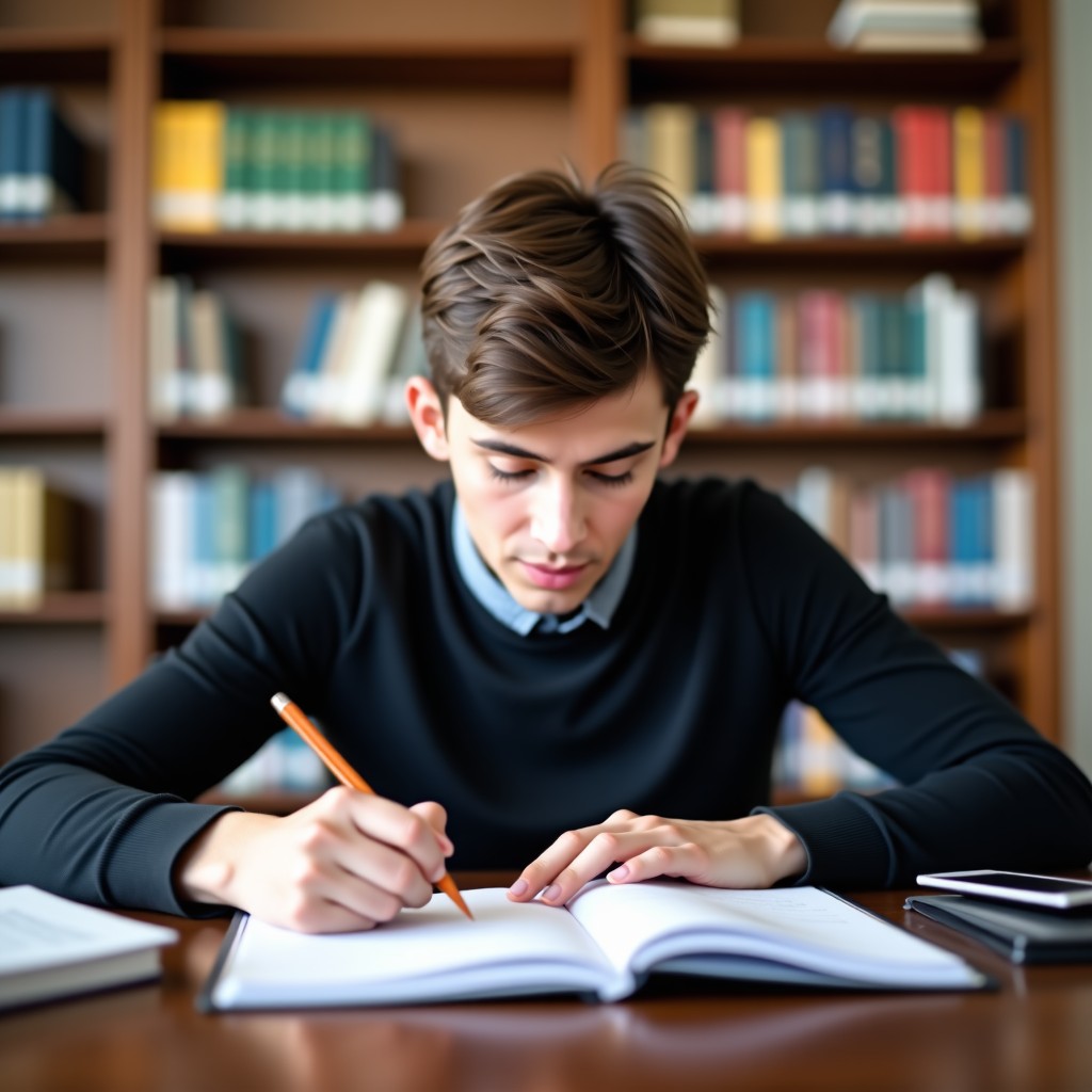 공부하는 경찰 수험생