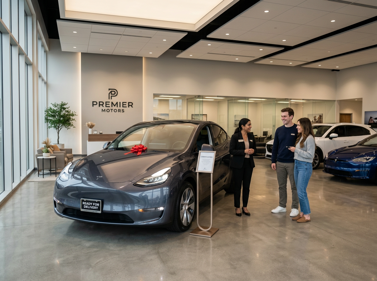 깔끔하게 준비된 신차 출고 준비 과정