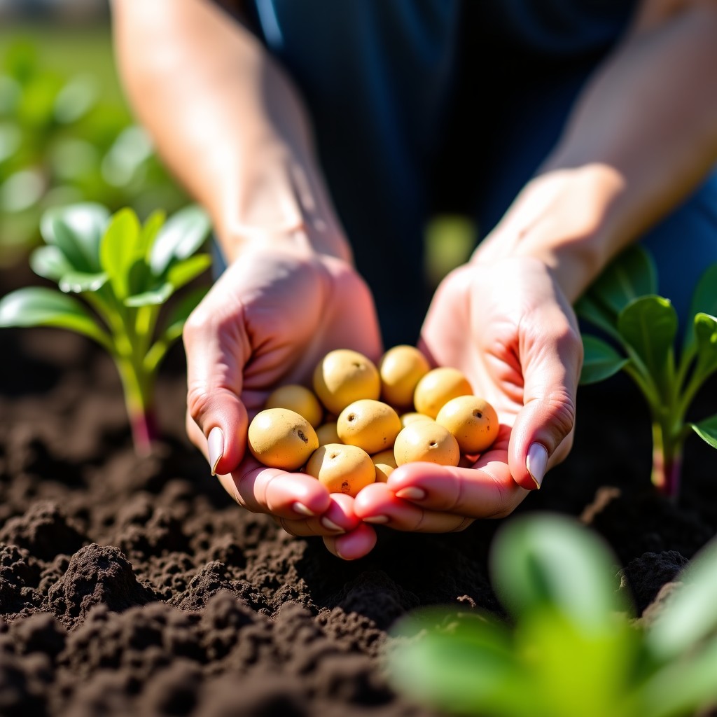 봄 텃밭의 시작 씨감자