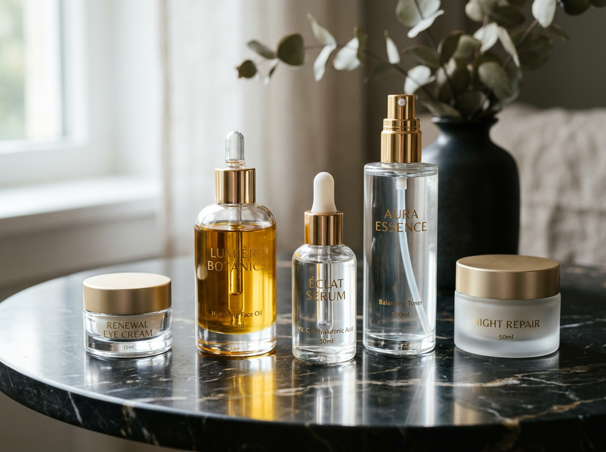 세련된 안티에이징 화장품 세트