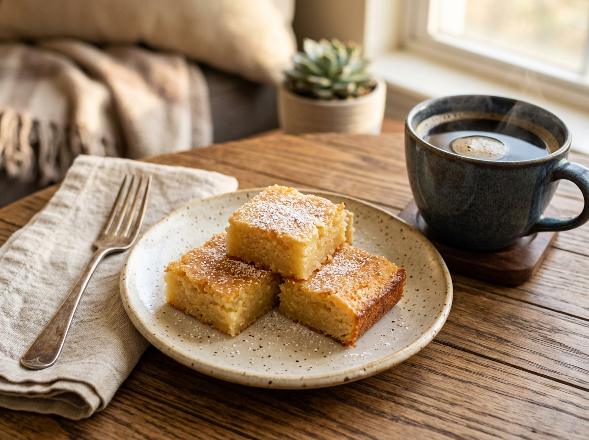 따뜻한 커피와 함께하는 간식 시간