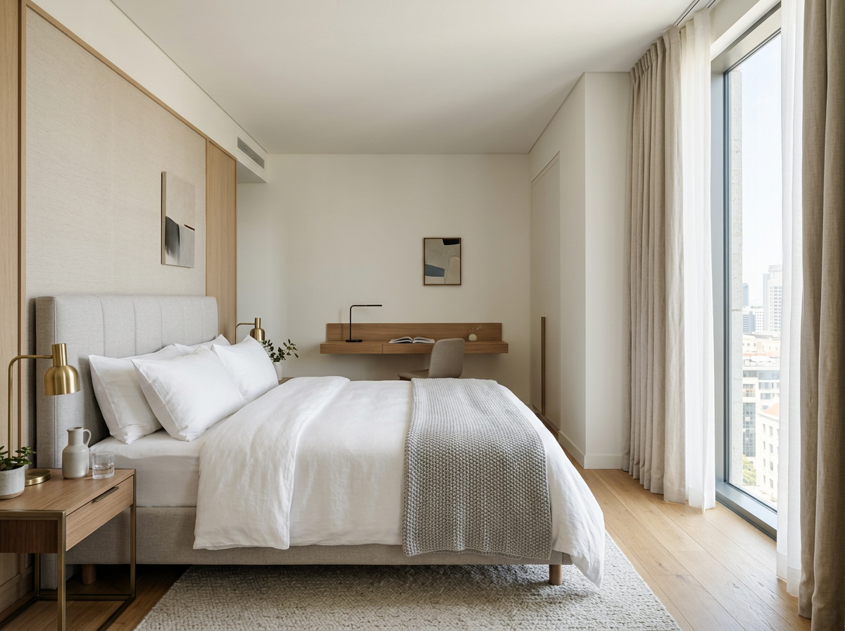 깔끔한 호텔 객실 내부