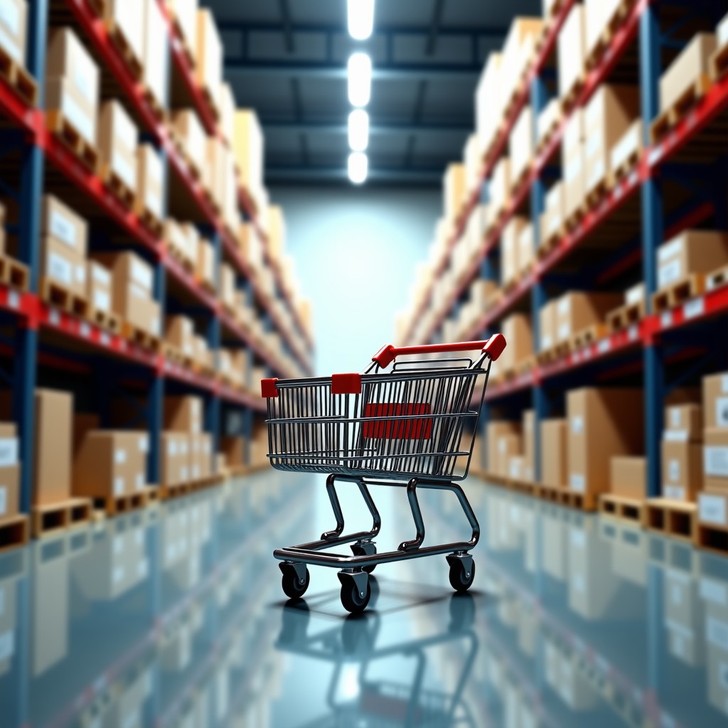 코스트코 매장 쇼핑 카트