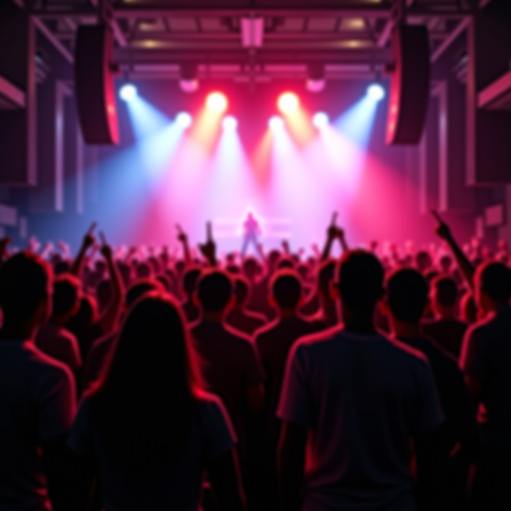 콘서트장 관객석 풍경