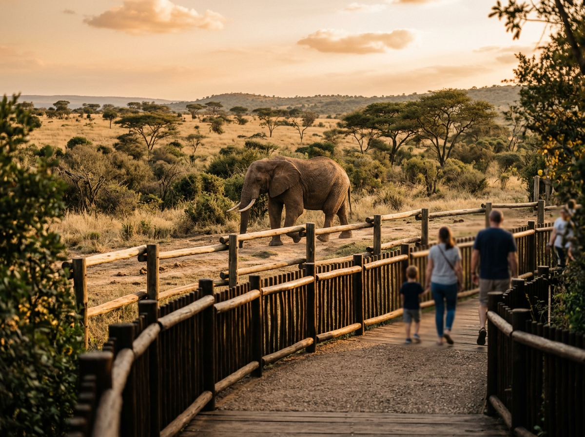 아프리카 동물 관람