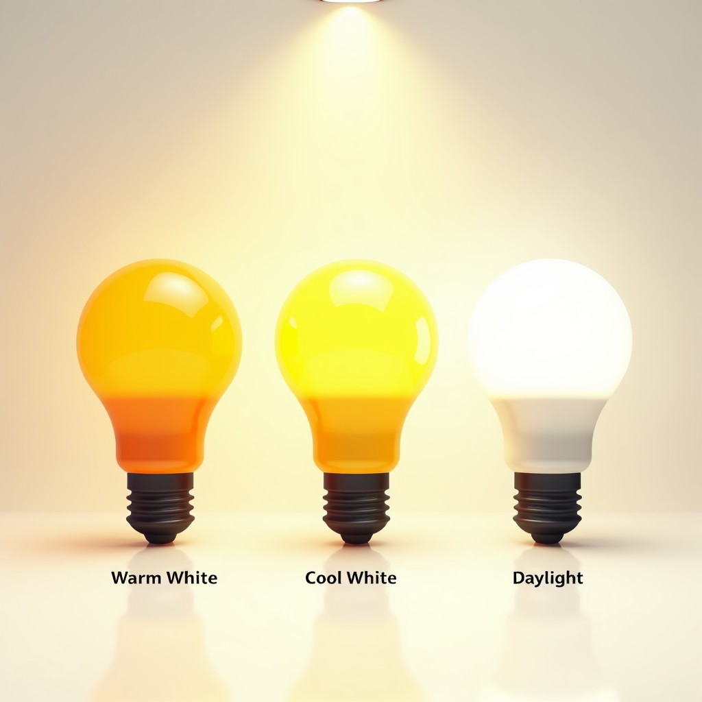 조명의 종류와 색온도 비교