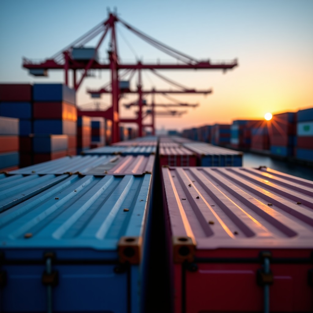 해운 산업 현장과 컨테이너선