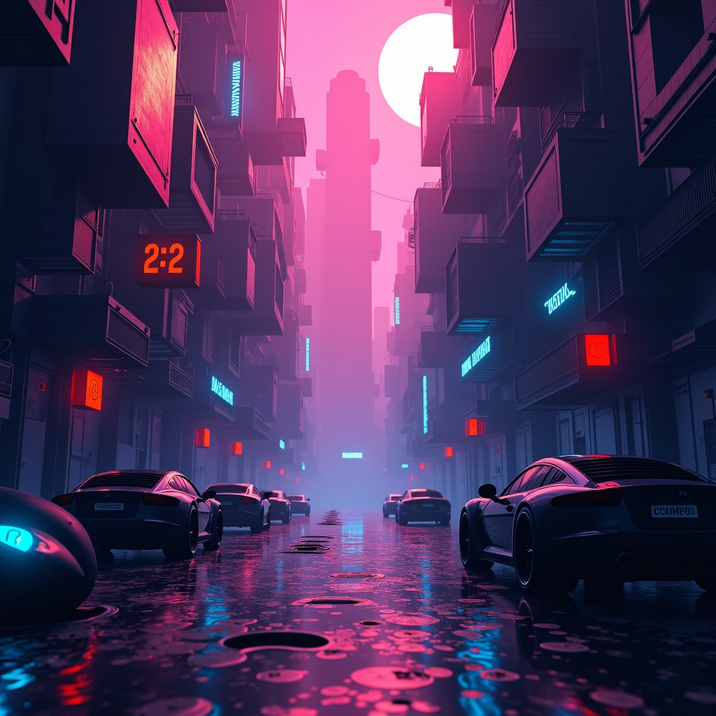 A complex abstract representation of human creativity meeting artificial intelligence in gaming, vibrant colors and deep shadows, cinematic style, 4:3