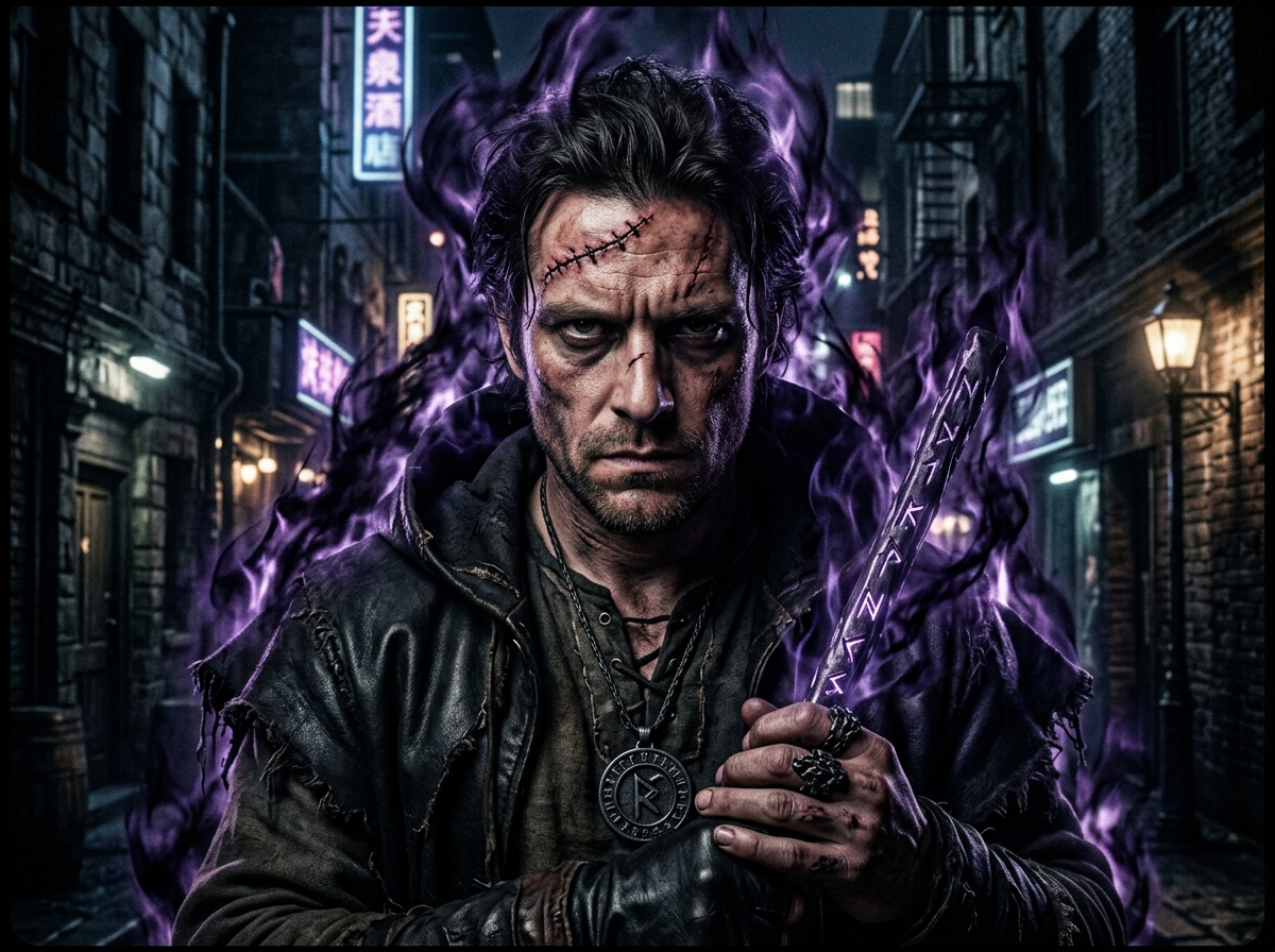 전투를 설계하는 켄자쿠의 모습