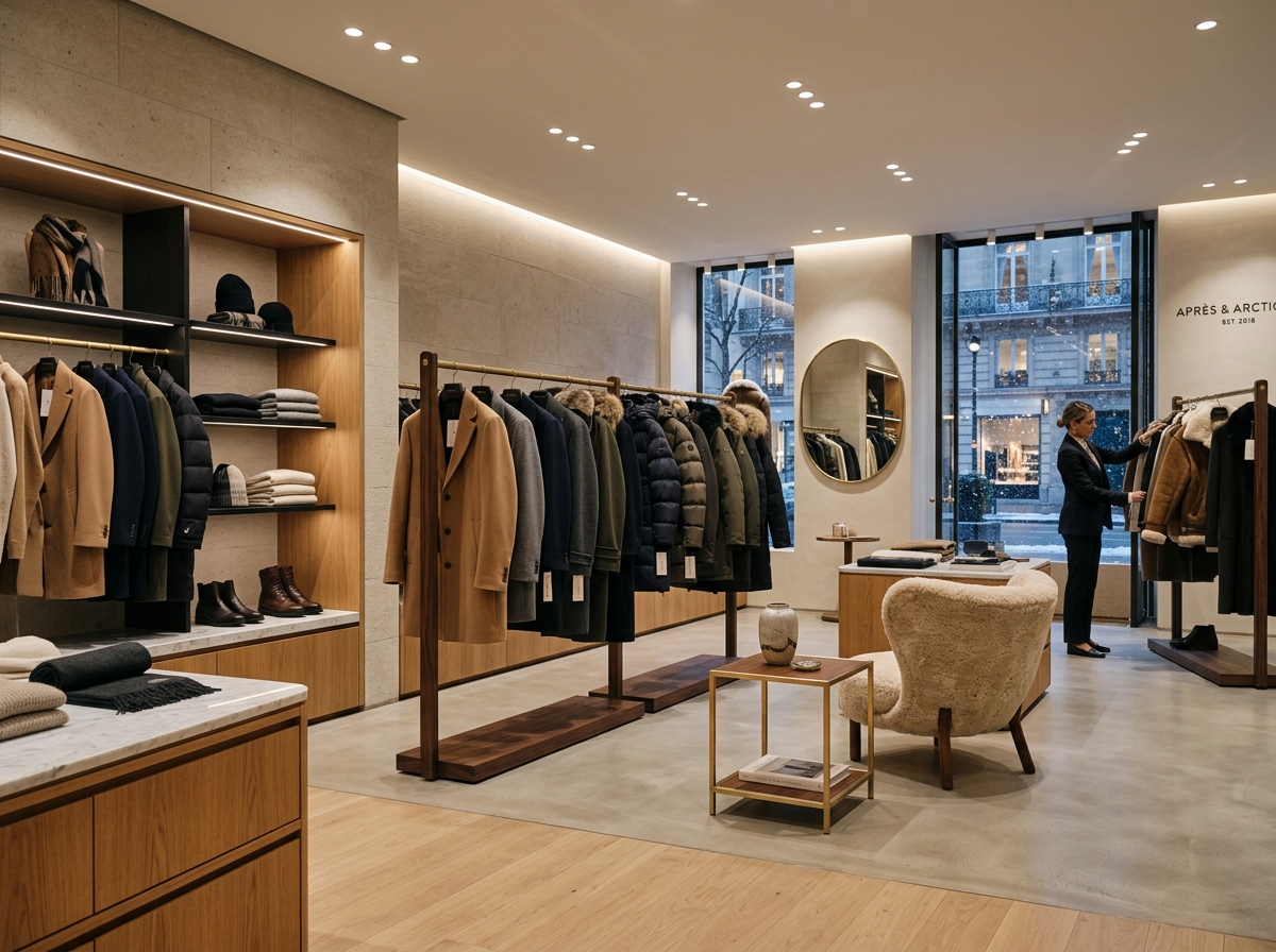 고급스러운 패딩 매장