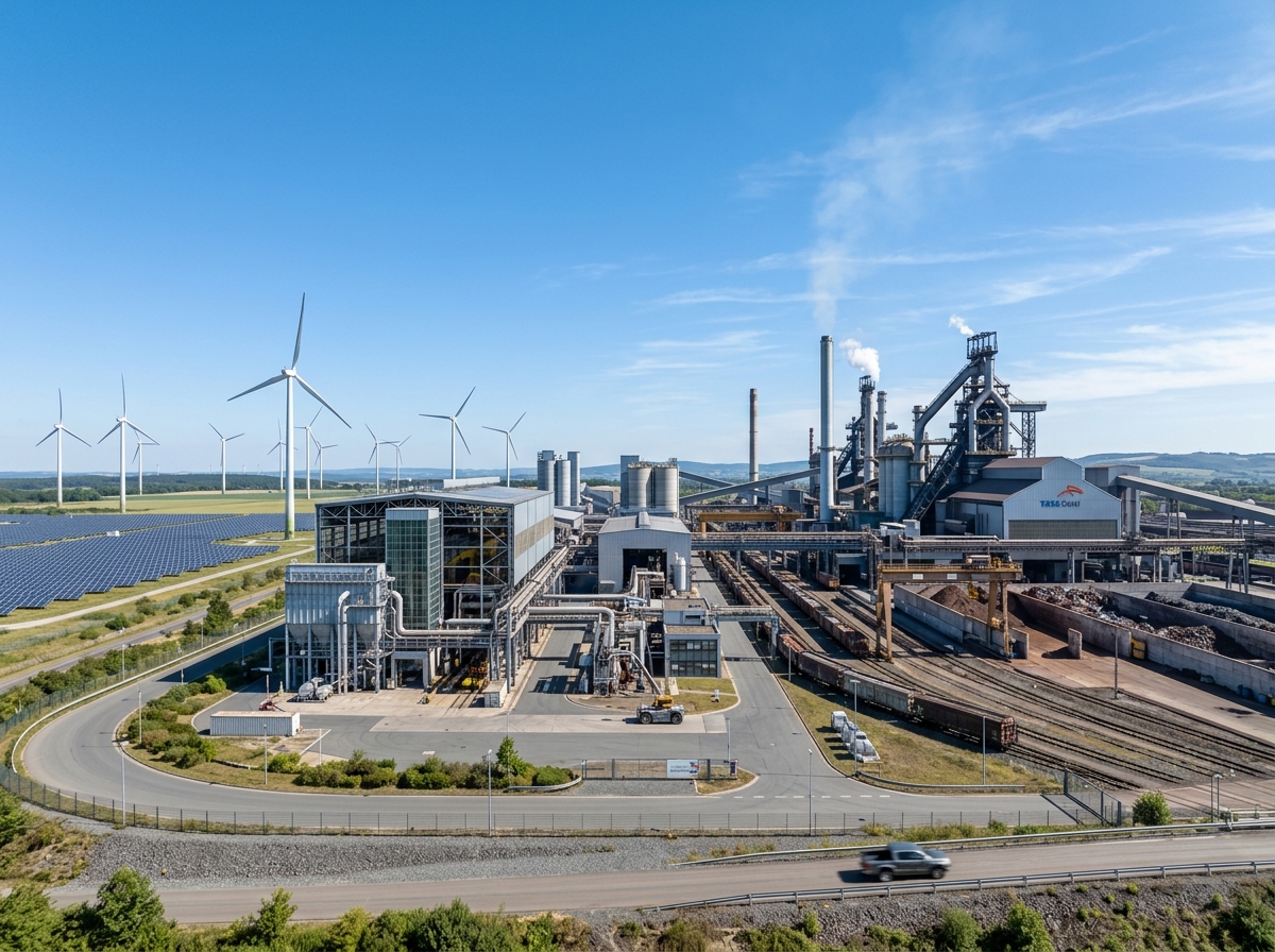 미래 지향적인 친환경 철강 공장