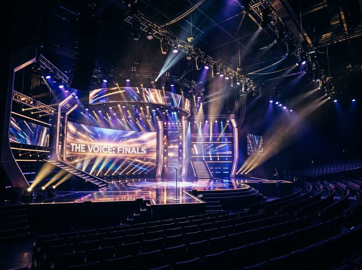 오디션 프로그램 무대 조명