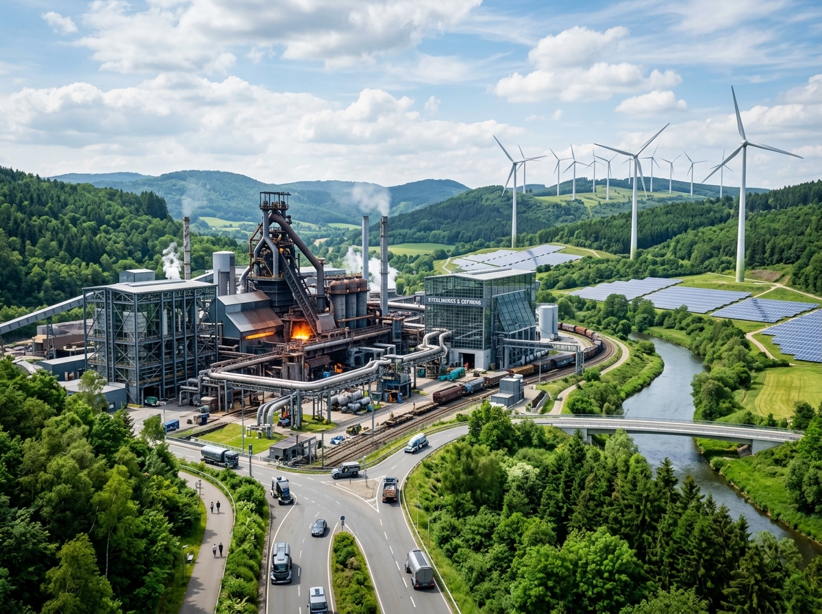푸른 자연과 철강 산업