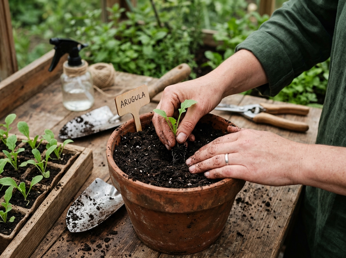 루꼴라 모종 심기