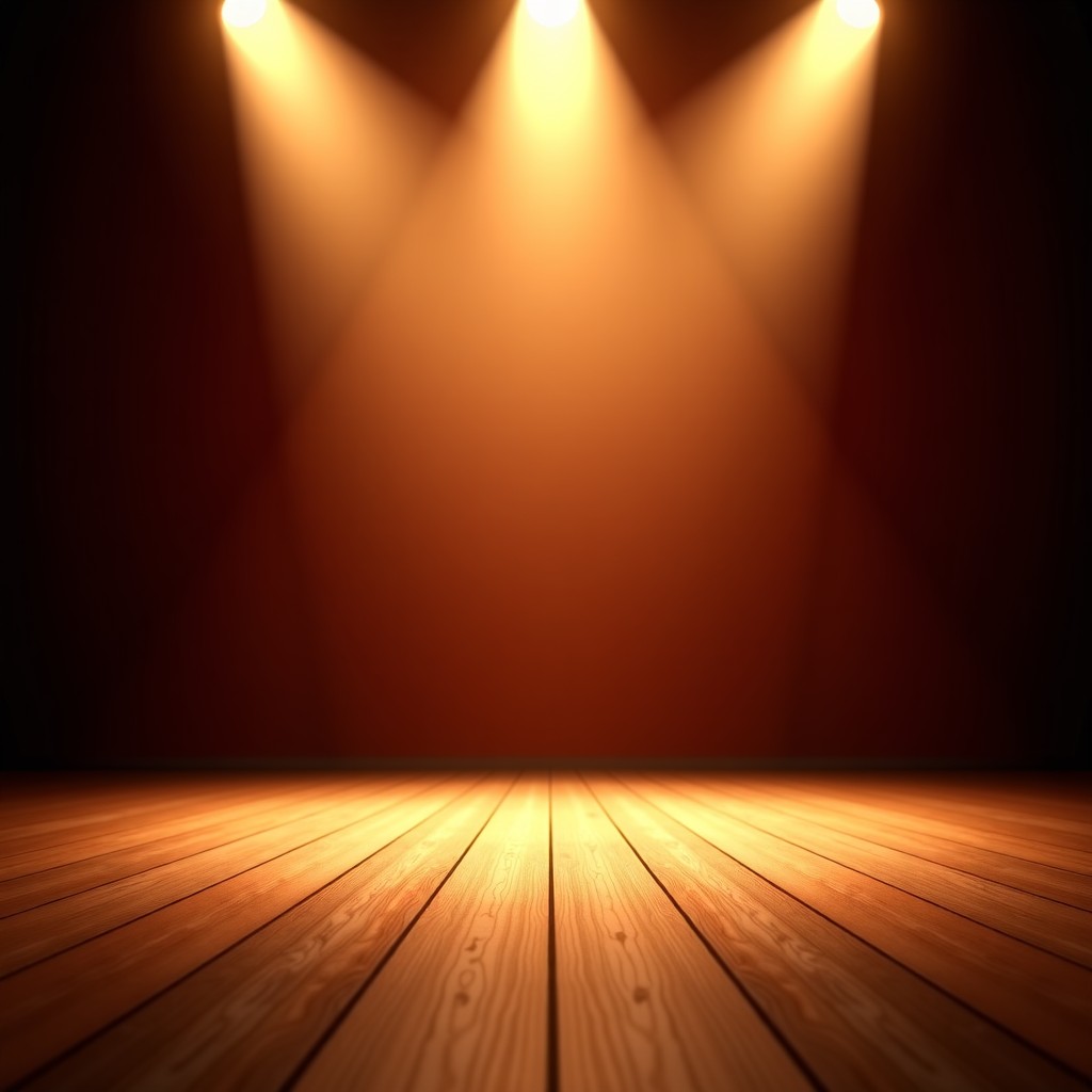 연극 공연장의 긴장감 넘치는 모습