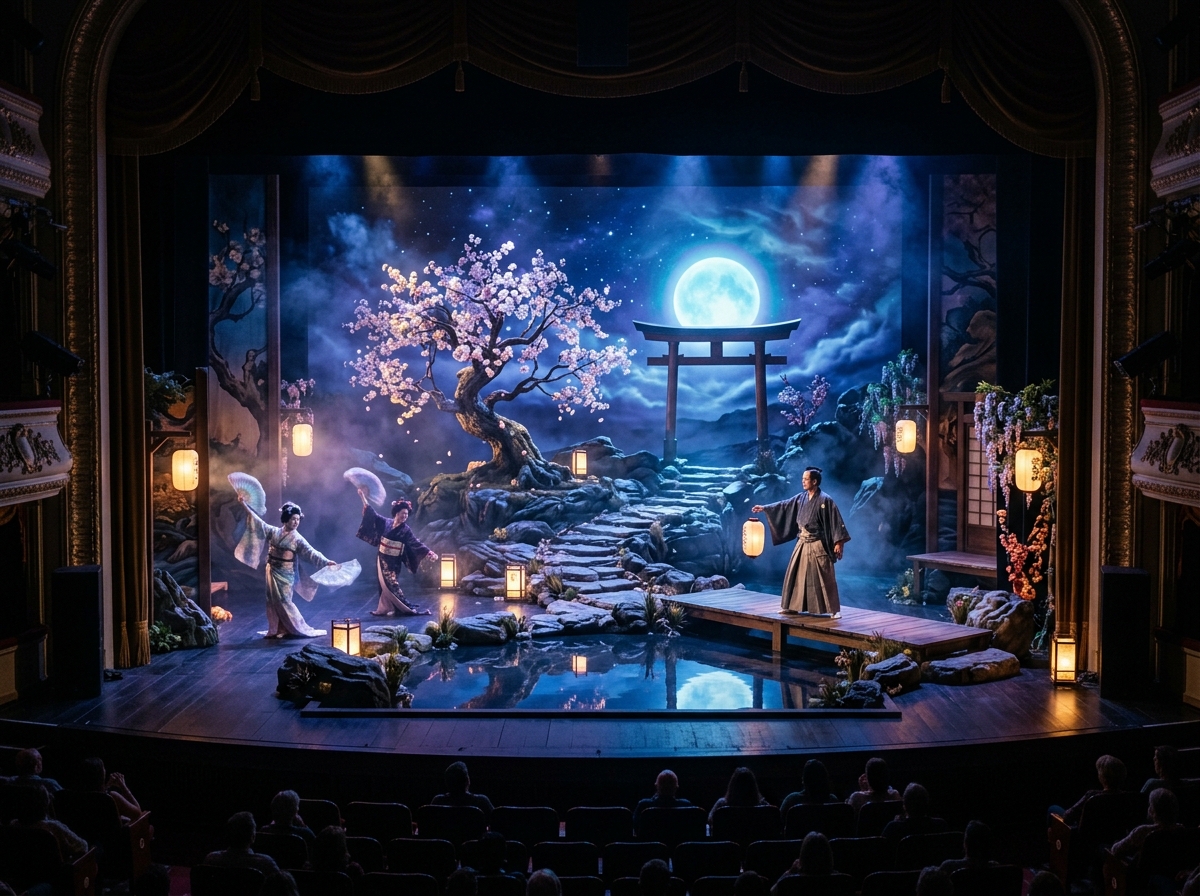 무대 위 센과 치히로의 행방불명 연출