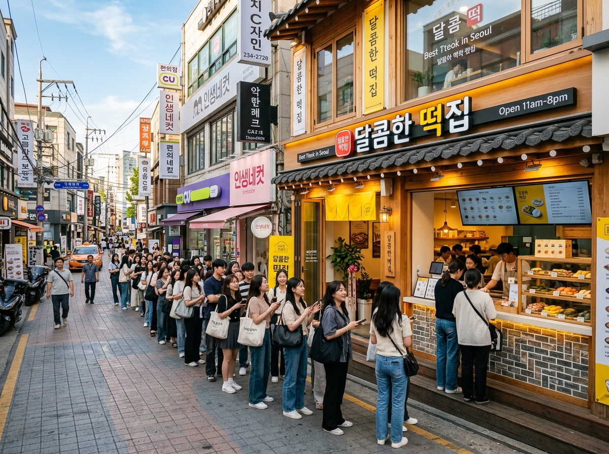 광주 창억떡 매장 전경