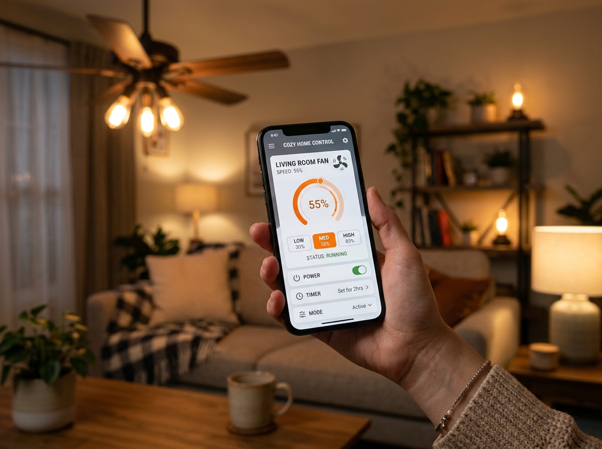 스마트폰 실링팬 제어