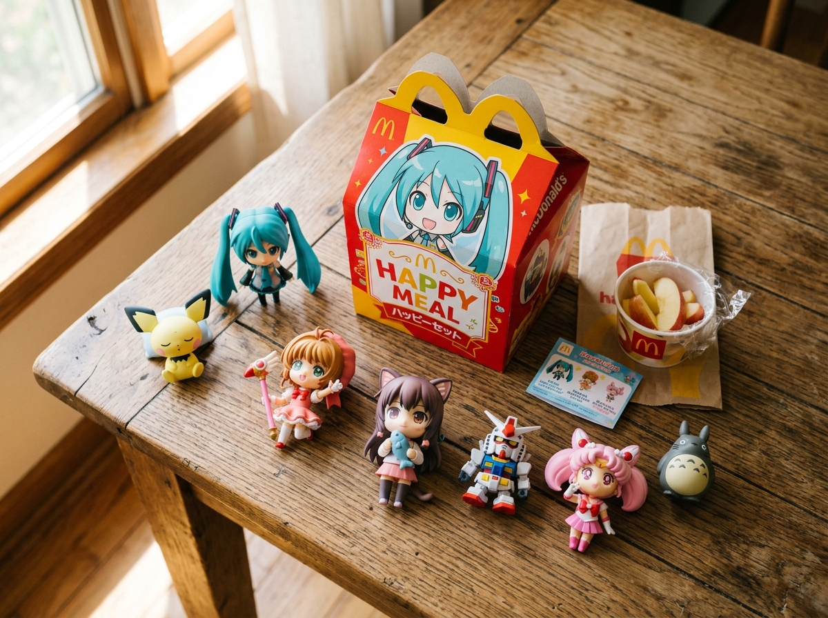 맥도날드 짱구 해피밀 세트