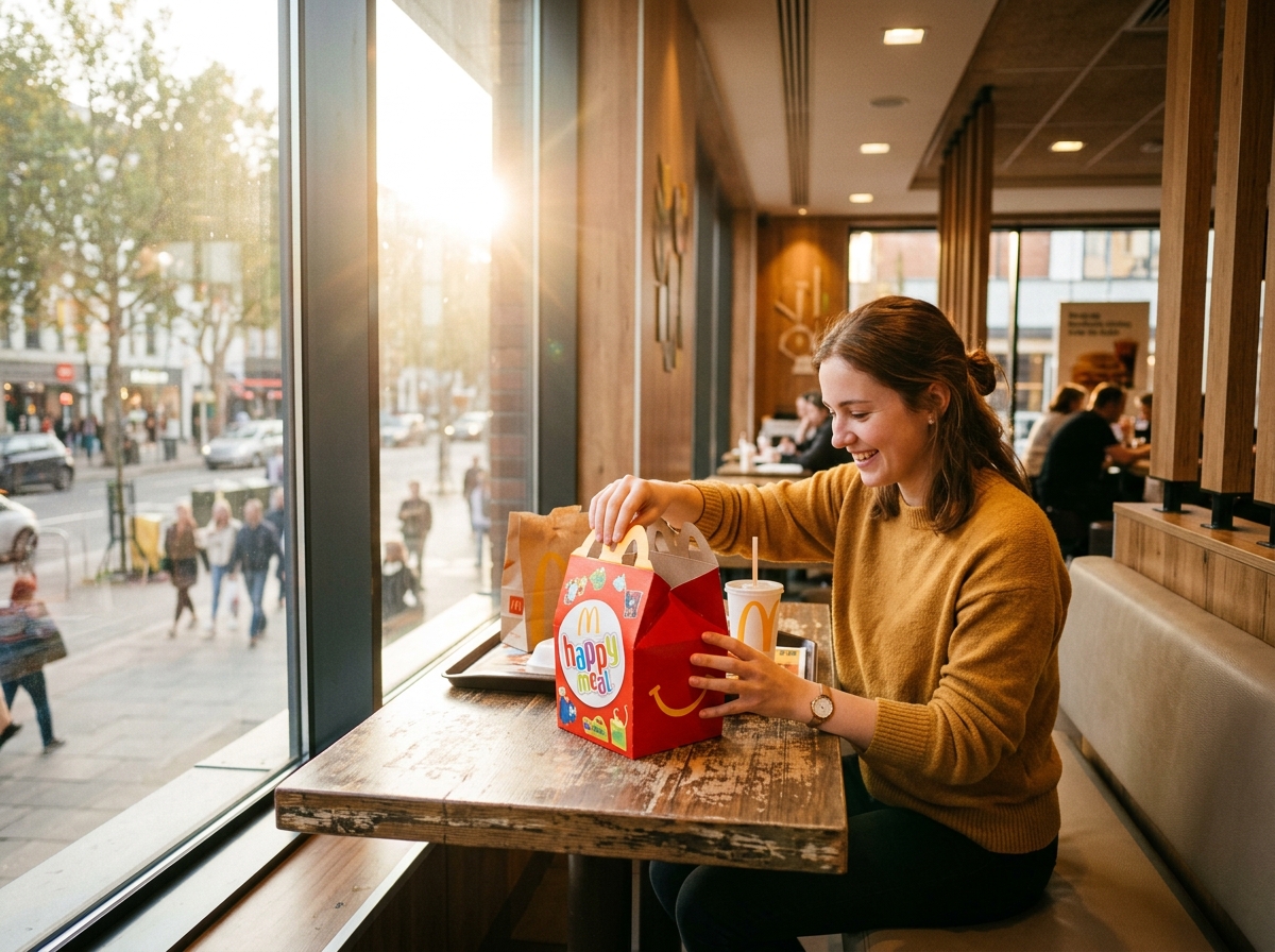 맥도날드에서의 즐거운 아침 시간