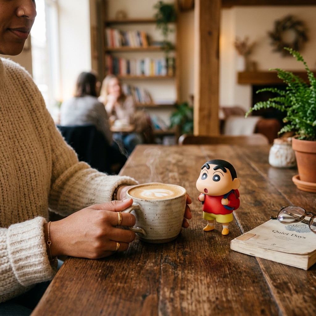 짱구 굿즈와 함께하는 여유로운 시간