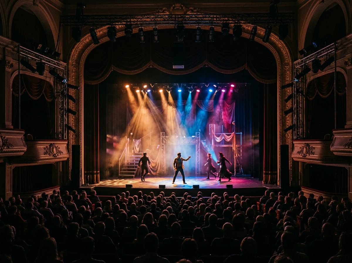 대학로 연극 무대와 조명