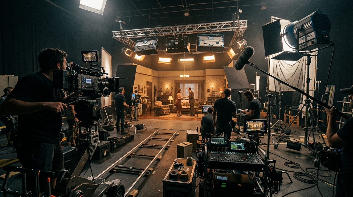 영화 제작 현장의 모습