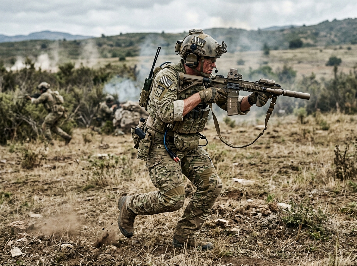 전술적인 게임 플레이 장면
