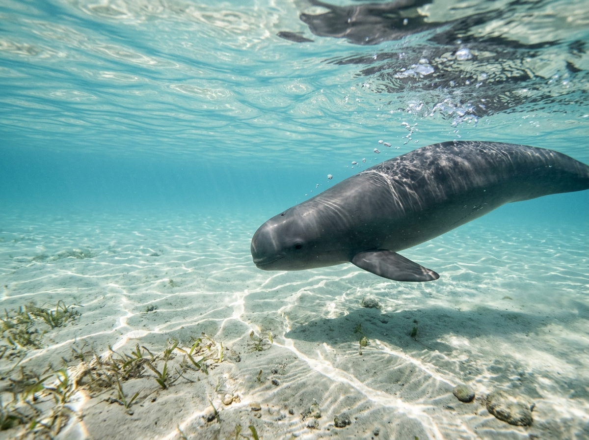 바닷속을 헤엄치는 상괭이