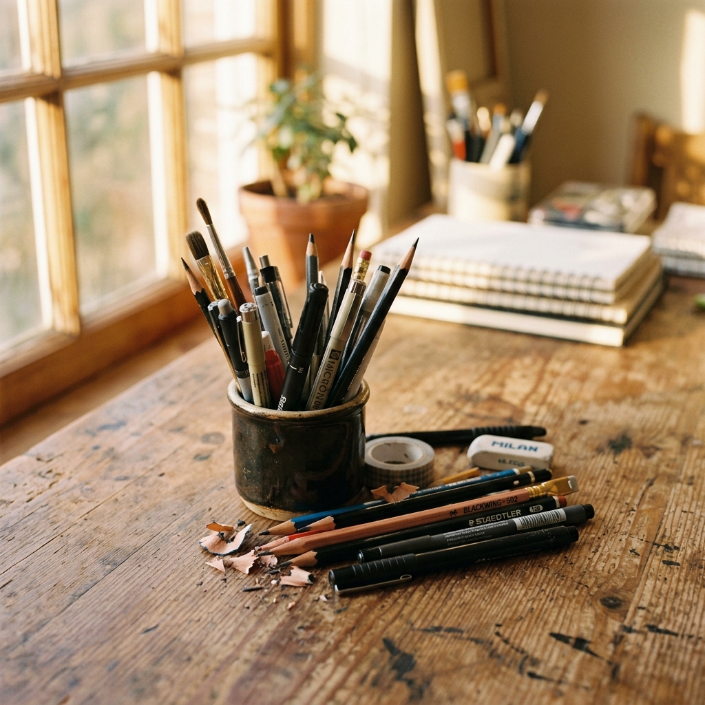 아날로그 감성이 담긴 예술가의 작업실