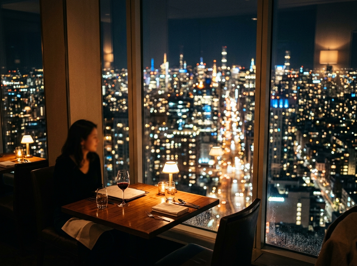 코엑스 야경이 보이는 다이닝