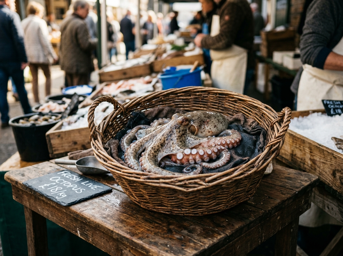 제철을 맞은 신선한 주꾸미