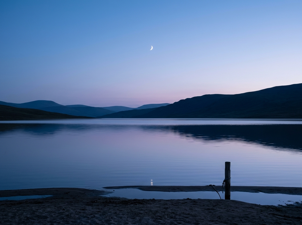 새벽 공기 속 고요한 자연의 풍경