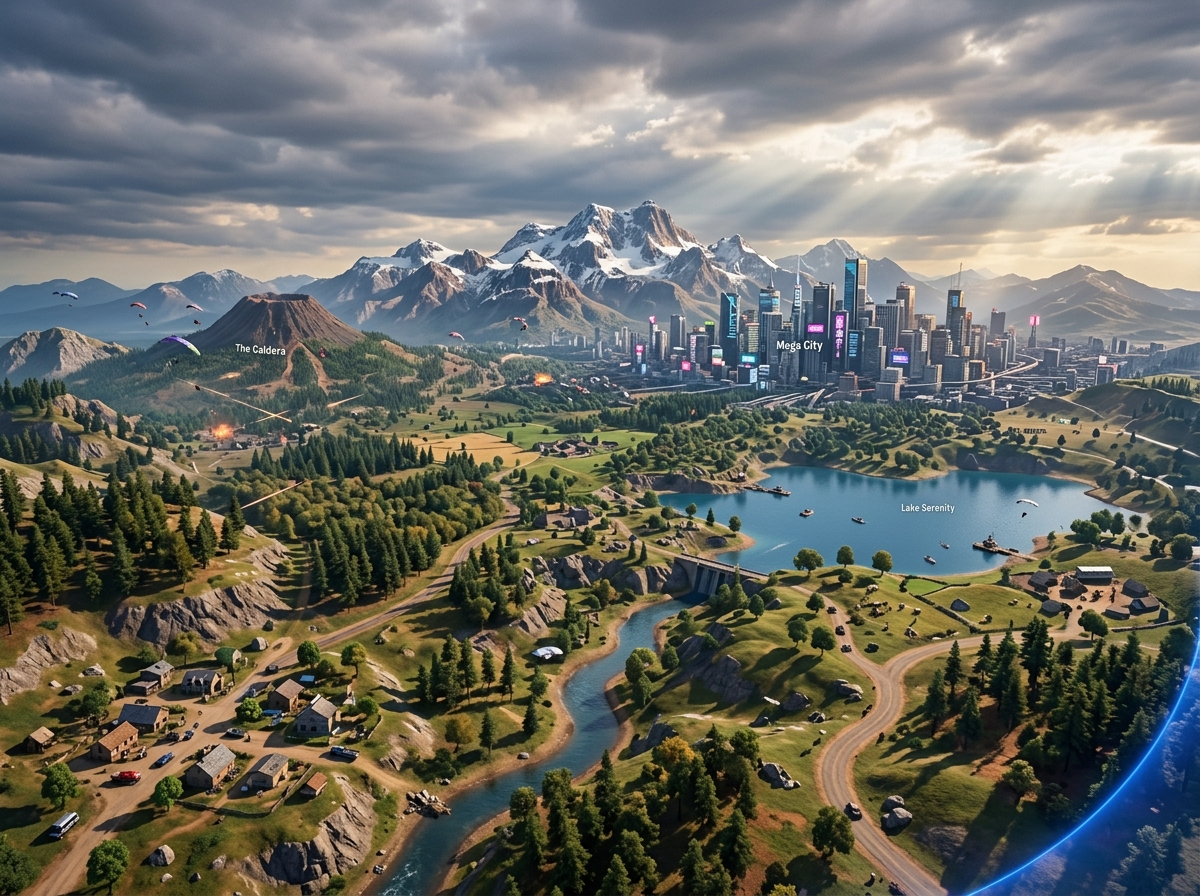 게임 내 맵 배경과 풍경