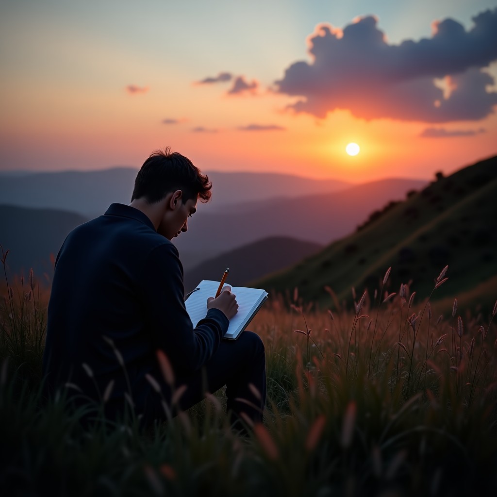 자연 속에서 사색하는 고요한 시간