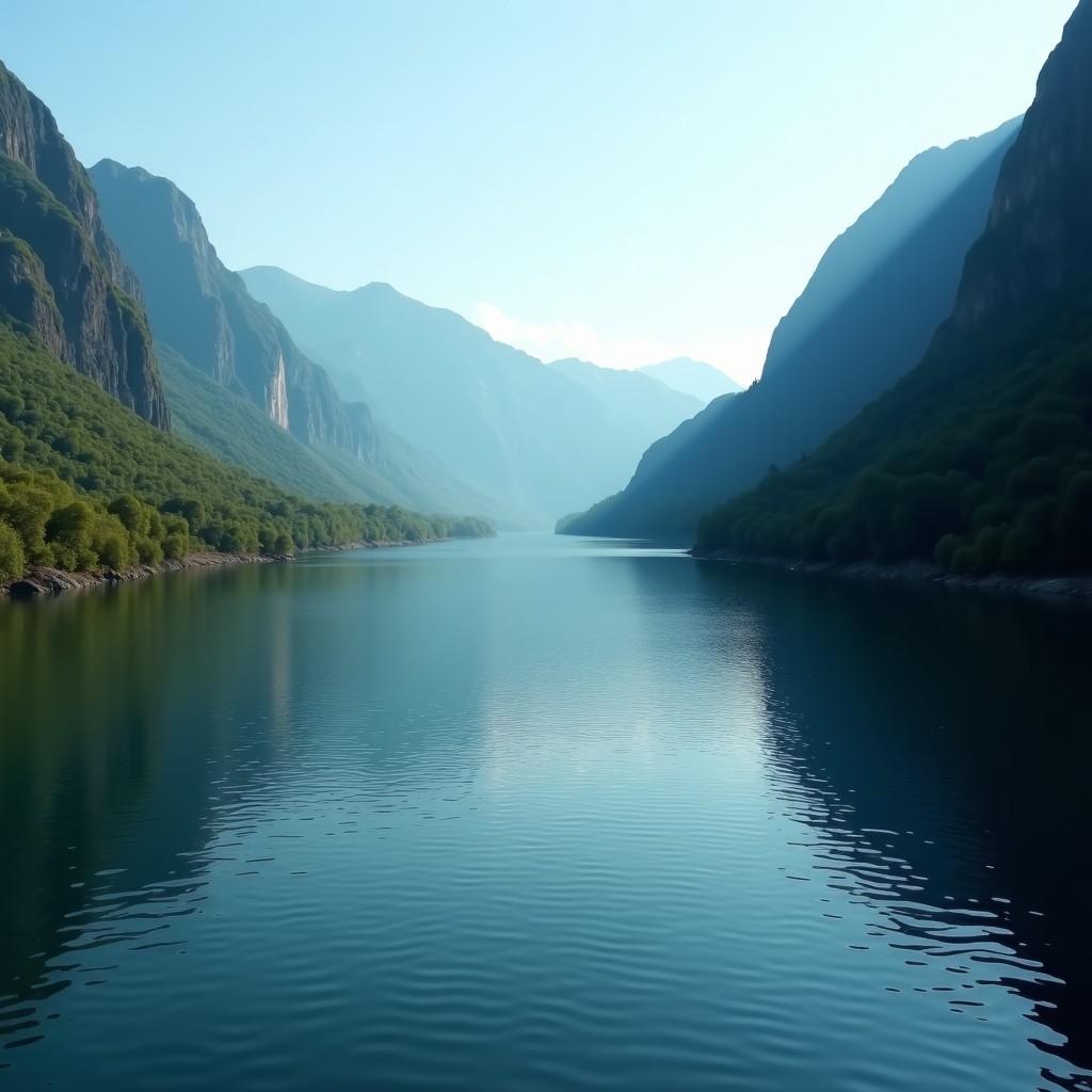 경호강의 흐르는 강물