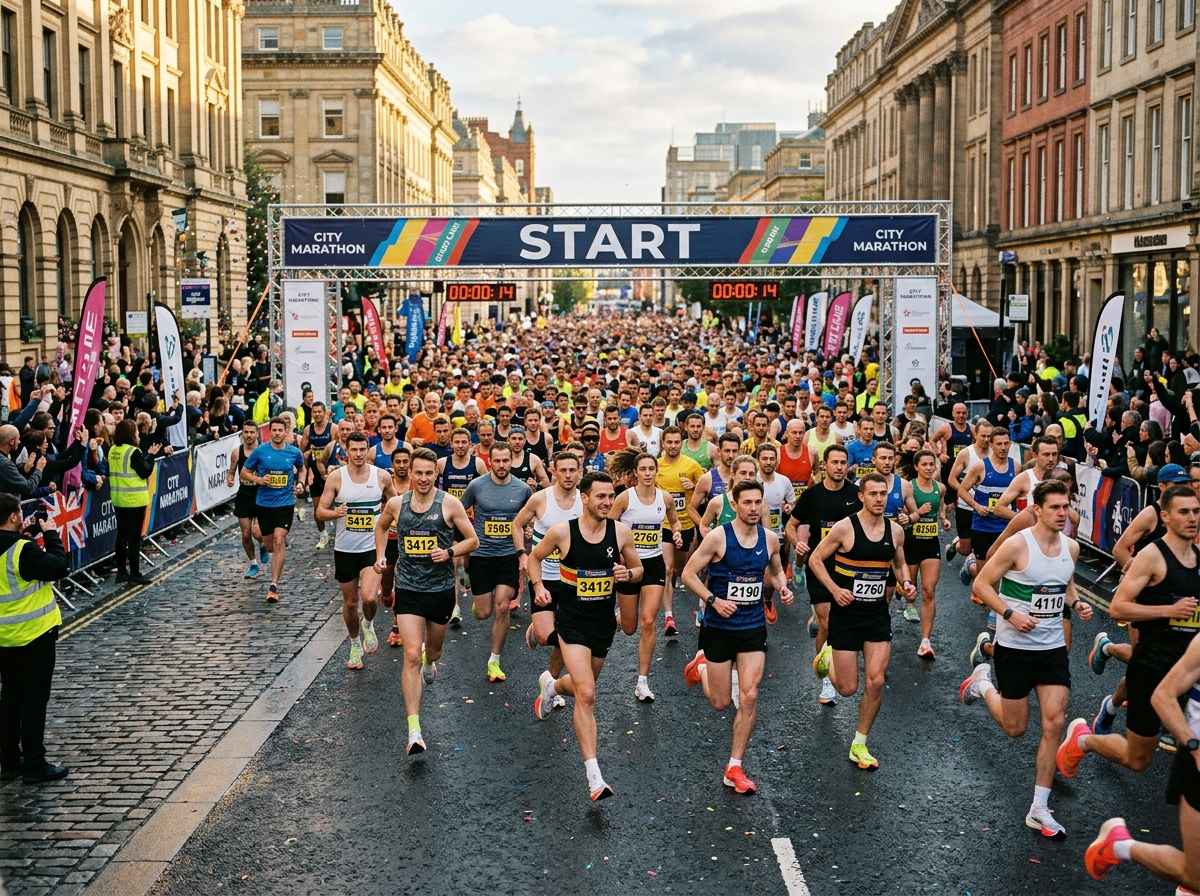 새벽 공기를 가르며 달리는 러너들