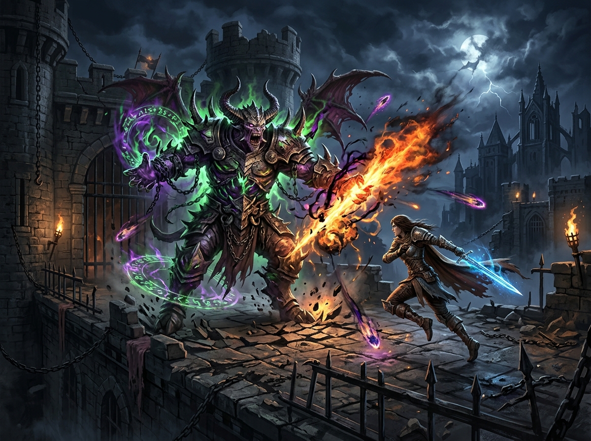 갈망하는 심연의 권속 전투 현장