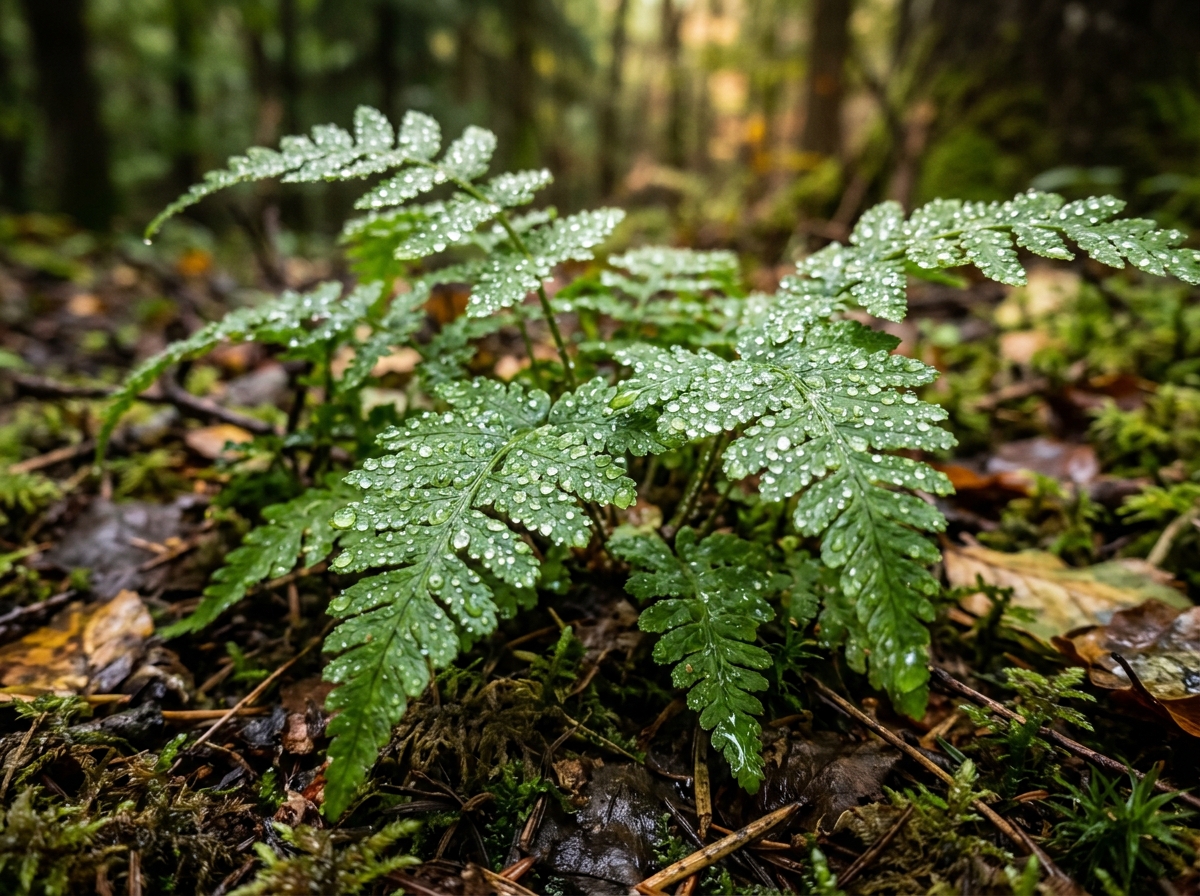 숲속의 작은 곤충과 자연