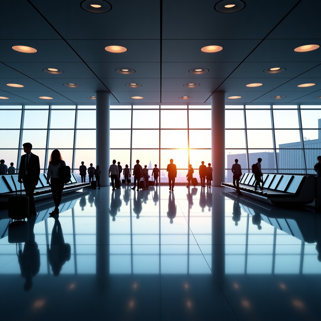 인천공항 내부의 모습