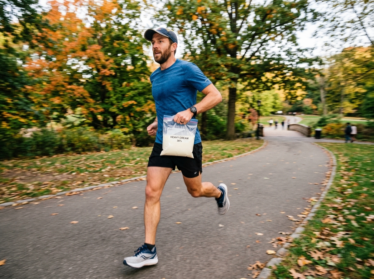 러닝 중인 러너의 모습