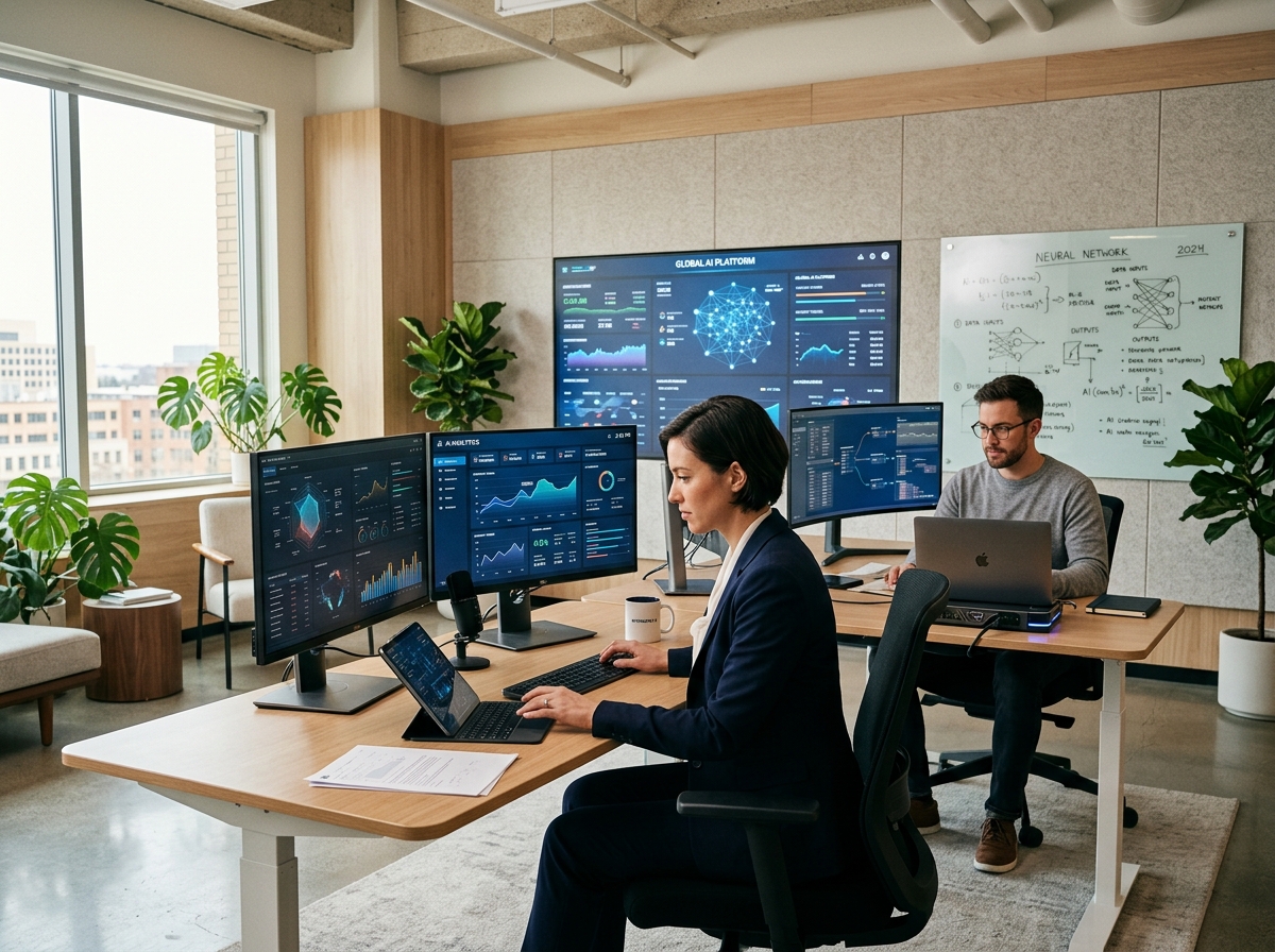 데이터와 기술이 통합된 미래의 사무 환경