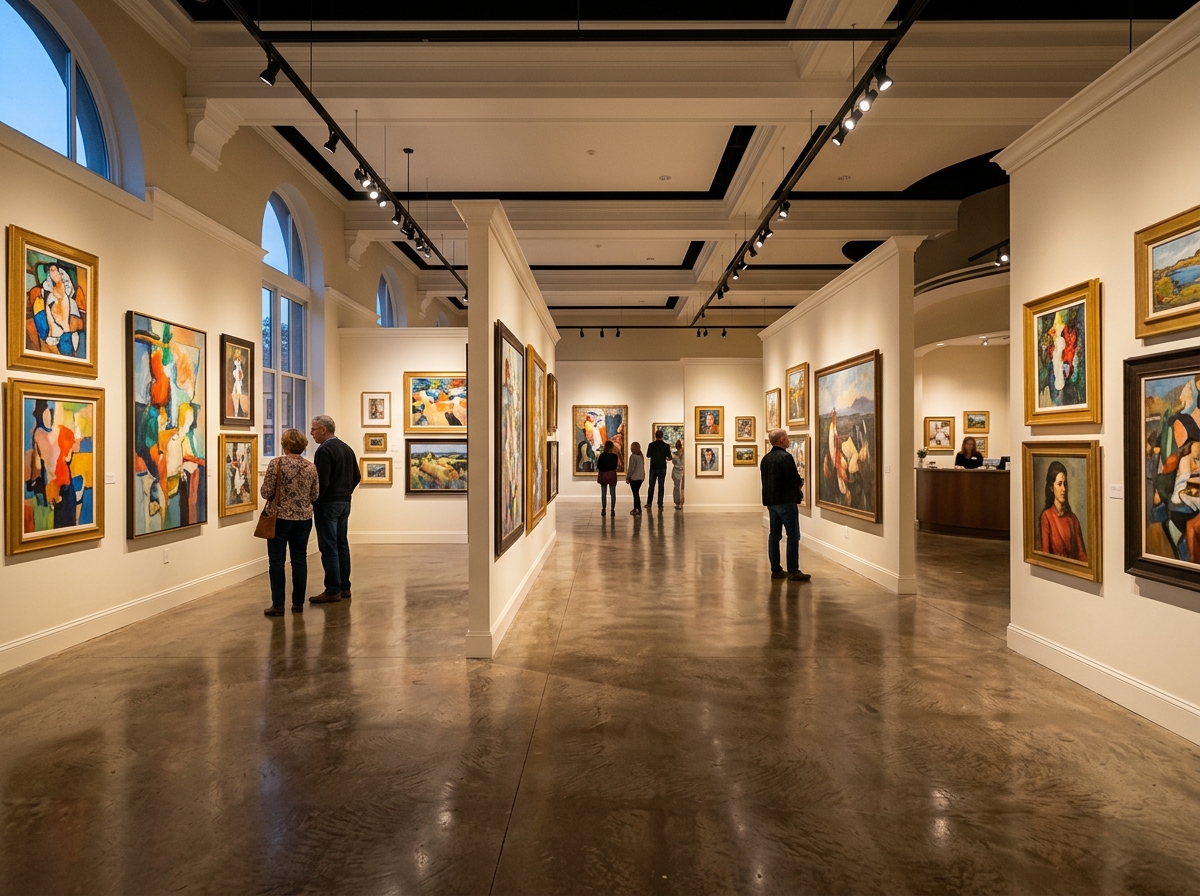 갤러리 전경과 조명