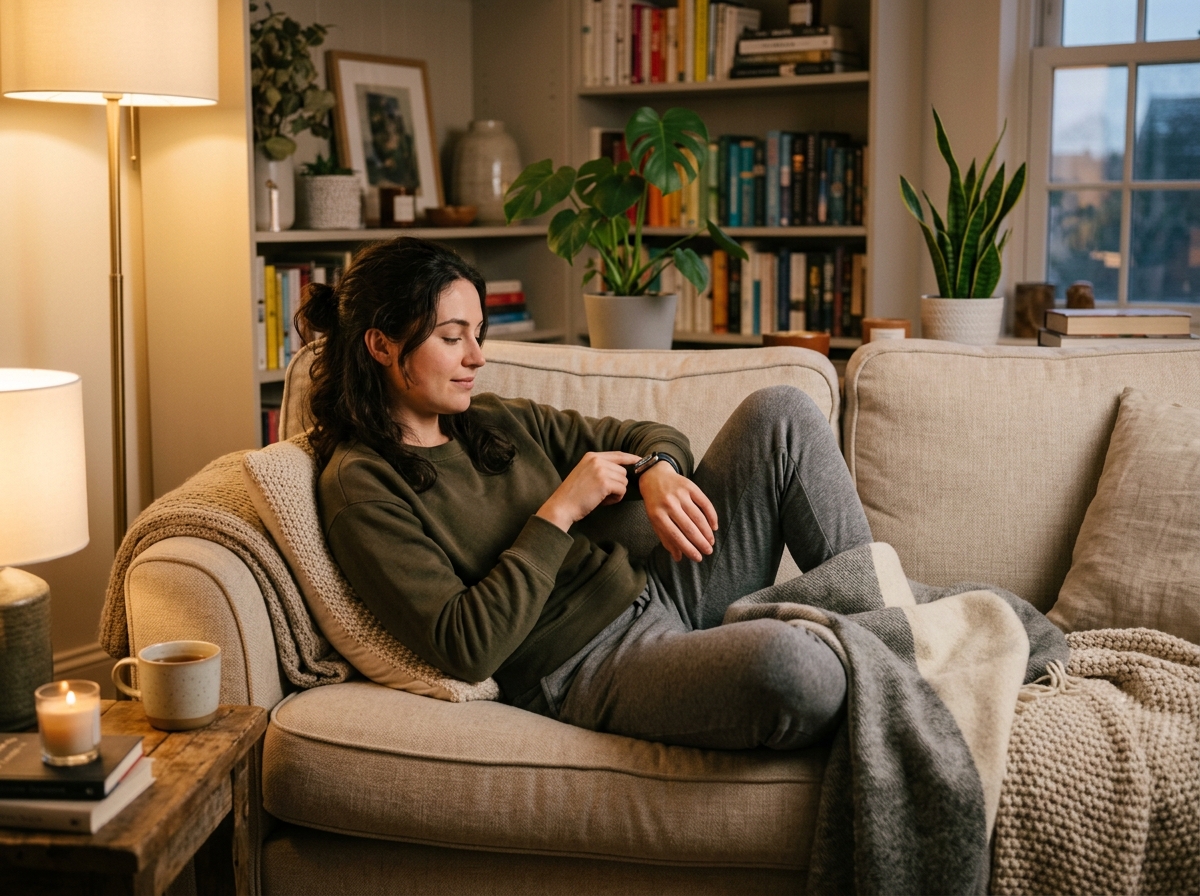 건강을 확인하는 사람의 모습