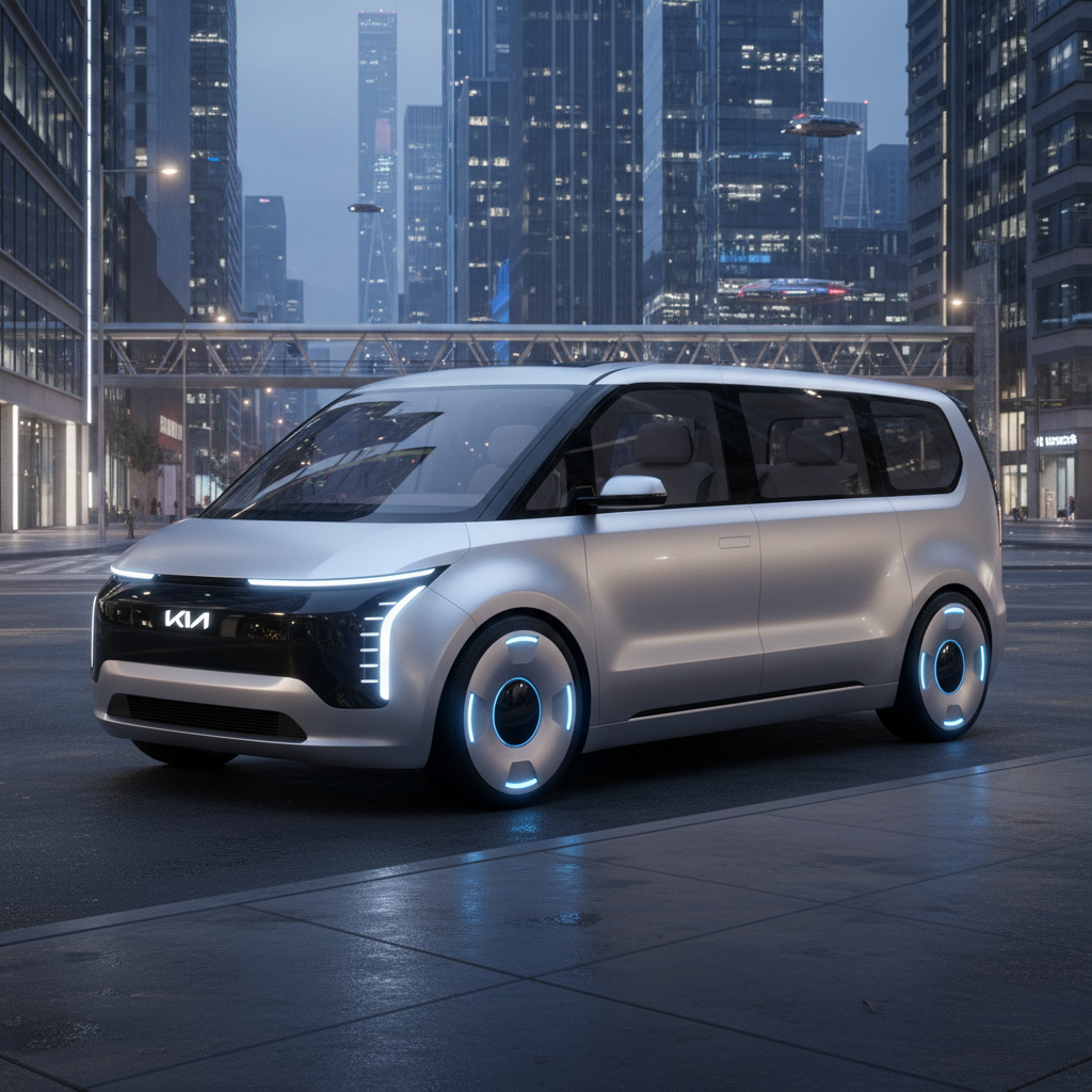 미래지향적인 기아 PV5 외관