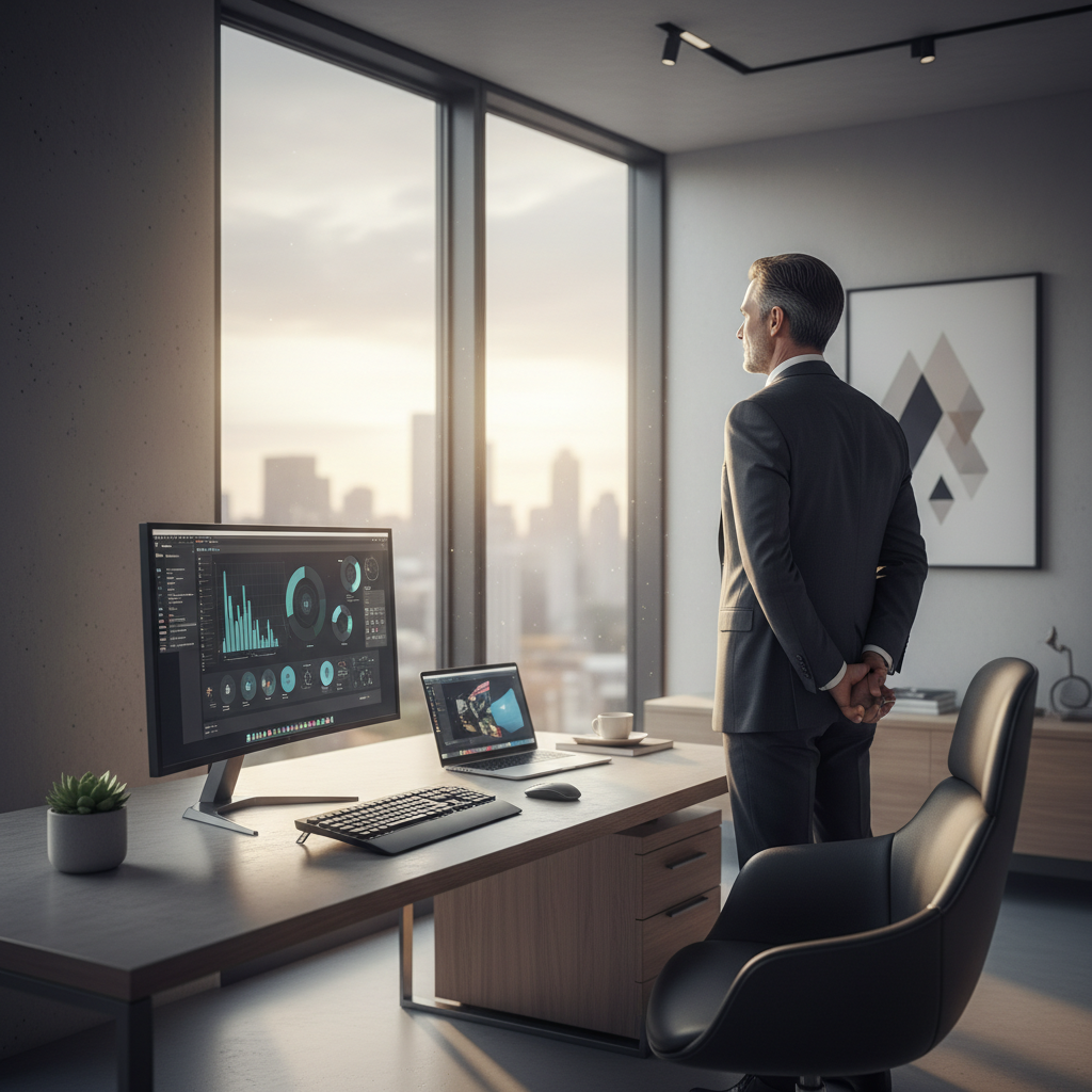 잭 도시의 고민이 담긴 사무실 전경