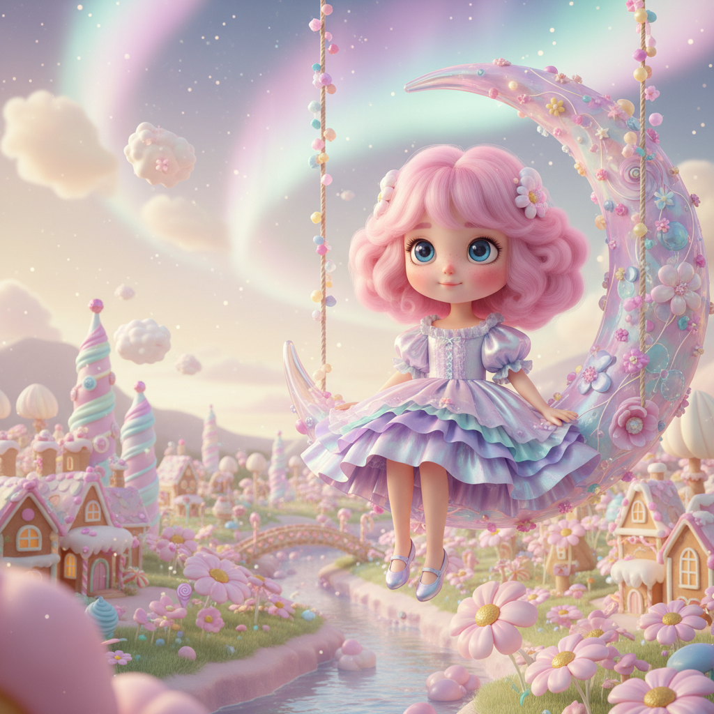 파스텔톤의 귀여운 아바타들이 모여 있는 포코피아 메인 화면